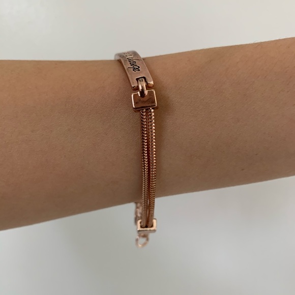 BCBGeneration BRACELET ROSE GOLD TONED CHAIN - Picture 2 of 4